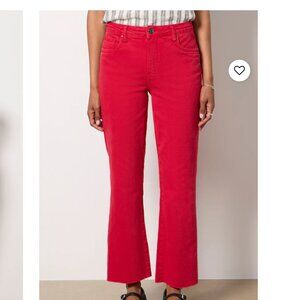 Kut From the Kloth Kelsy High Rise Jeans in Cherry size 0. NWT